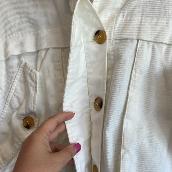 BlankNYC White Cotton & Linen Utility Jacket - Picture 10 of 14